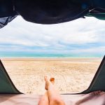 Rooftop,Tent,Camping,By,The,Beach